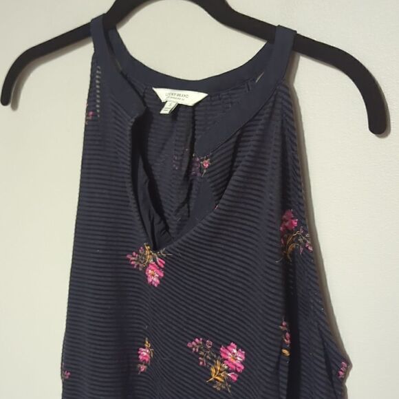 Lucky Brand Blue Floral Tank - Picture 2 of 5